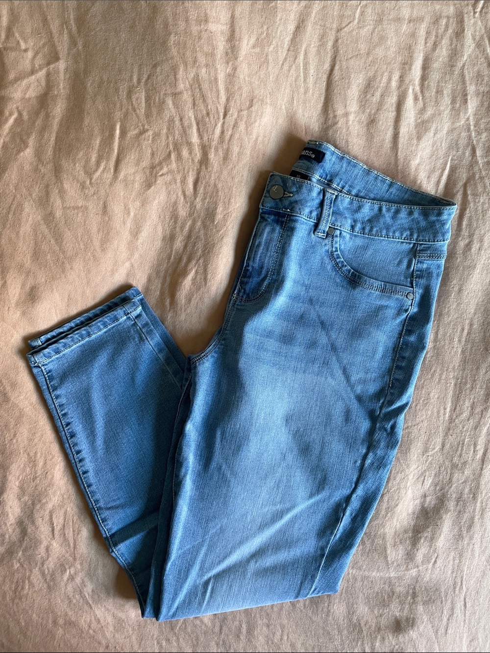 d. jeans Women's Skinny Light Blue Stretch Denim Size 10
